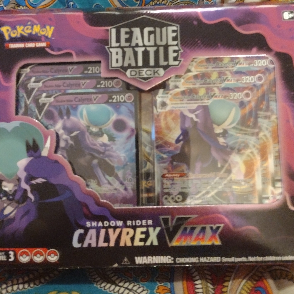 Pokemon Shadow Rider Calyrex VMAX League Battle Deck - Purple and Black